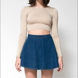American Apparel denim circle skirt